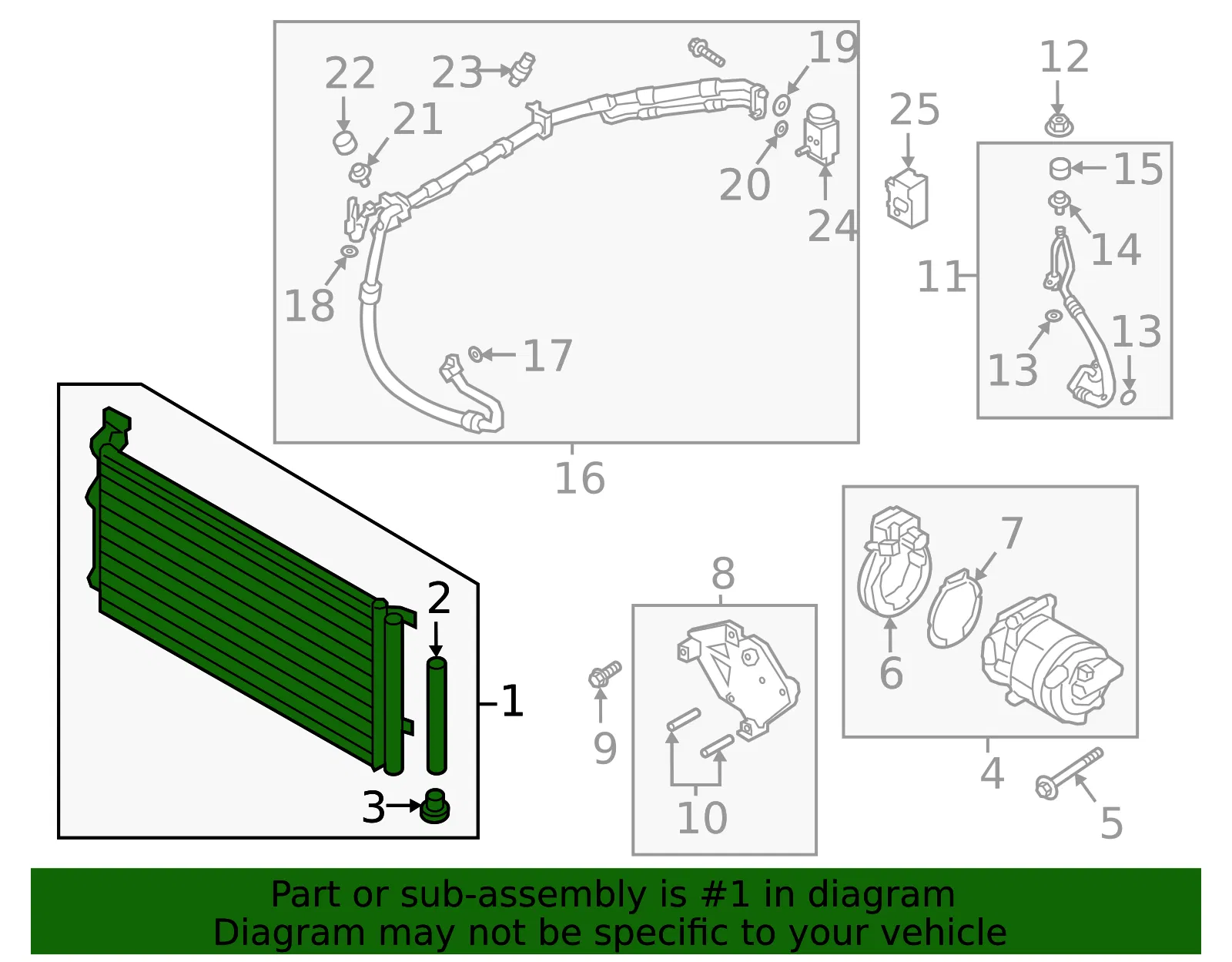 Condenser - Kia (97606-A8100) - view 2