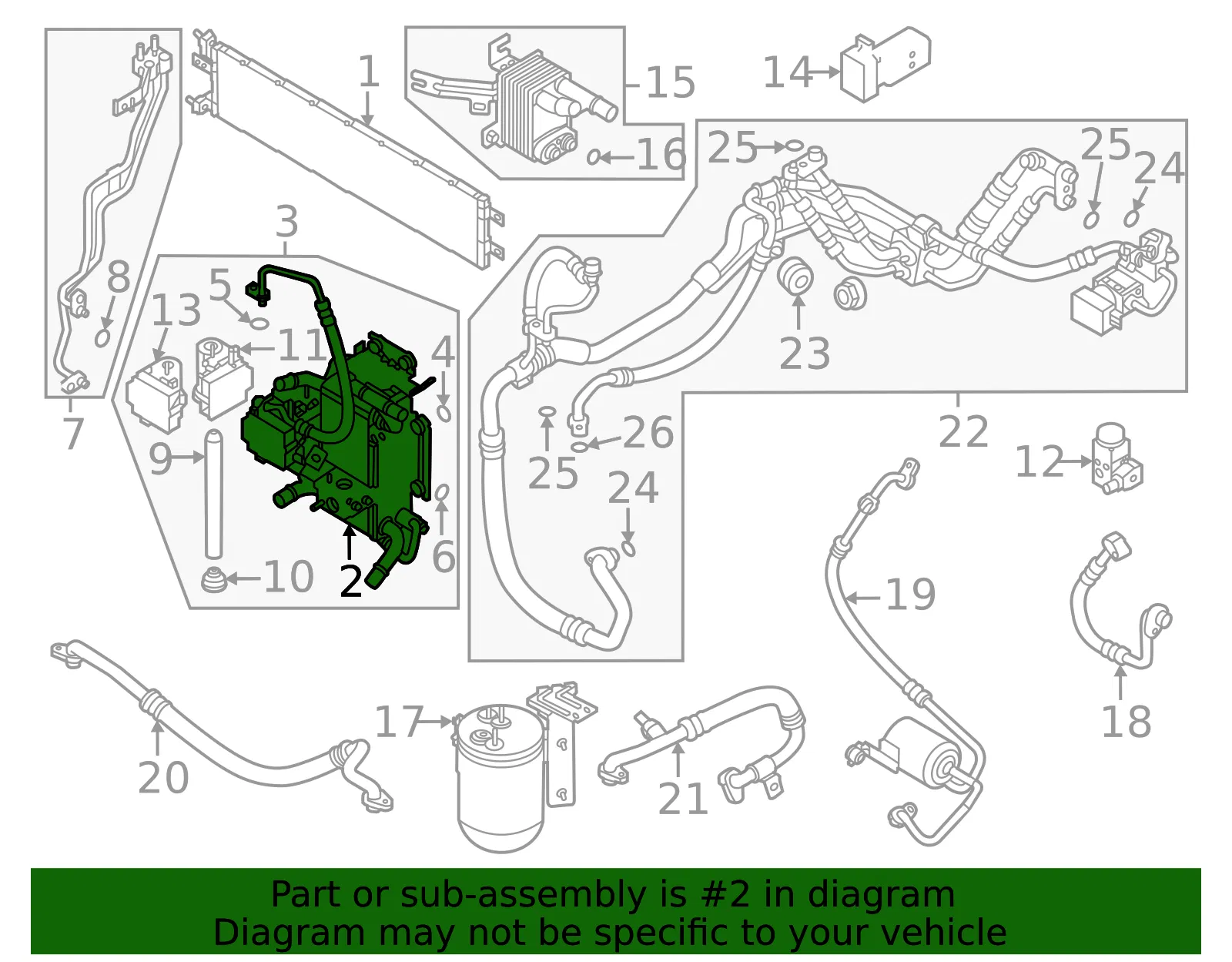 Condenser - Kia (97606-AO210) - view 2