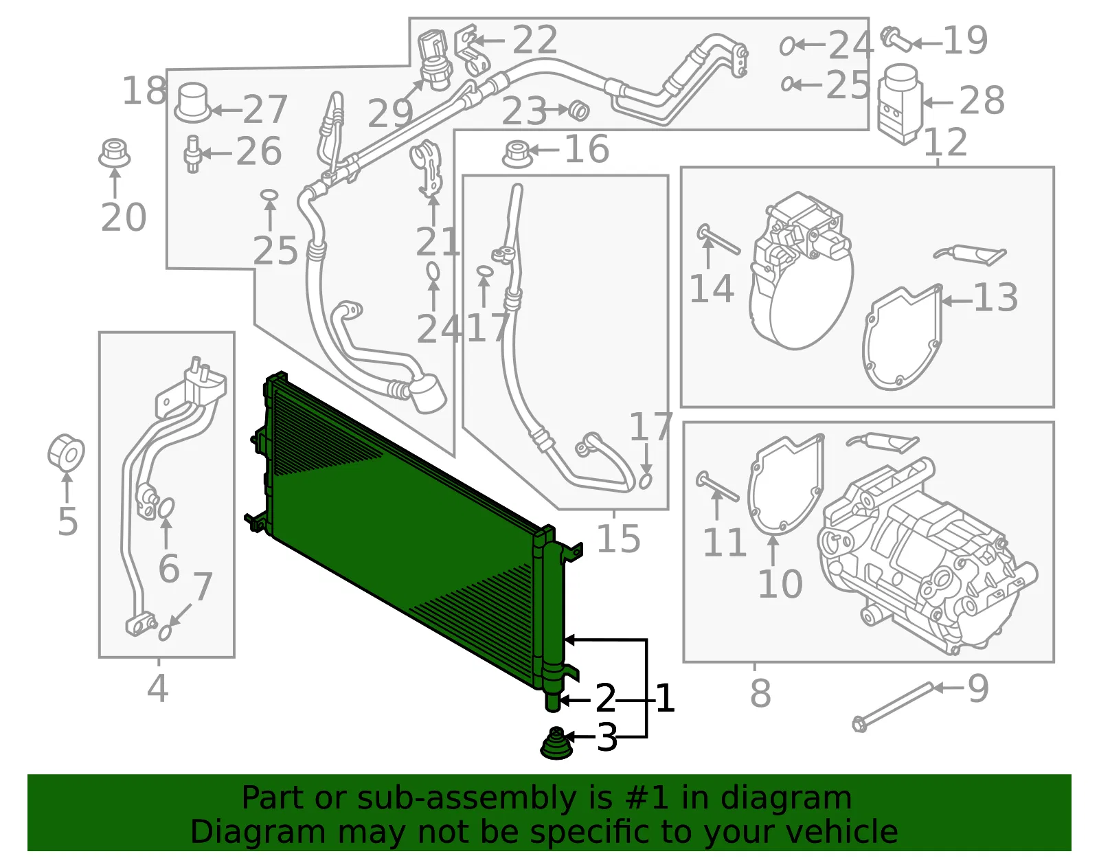 Condenser - Kia (97606-AT000) - view 2