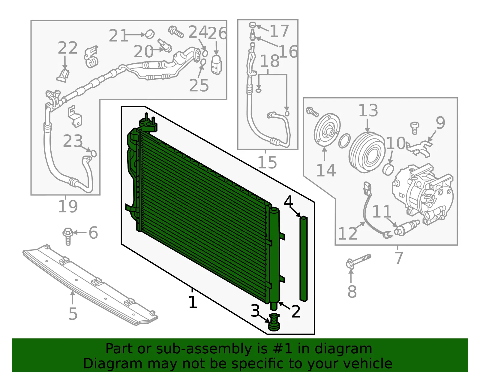Condenser - Kia (97606-B2001) - view 2