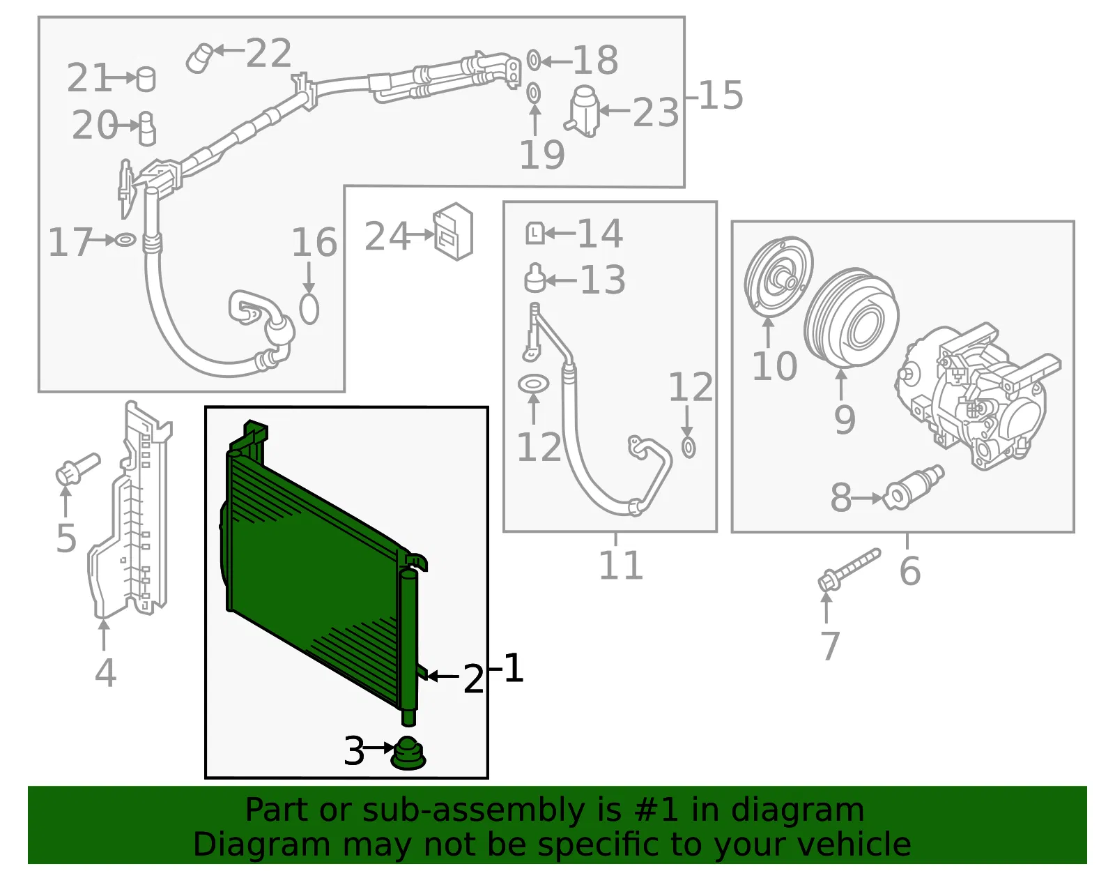 Condenser - Kia (97606-D5100) - view 2