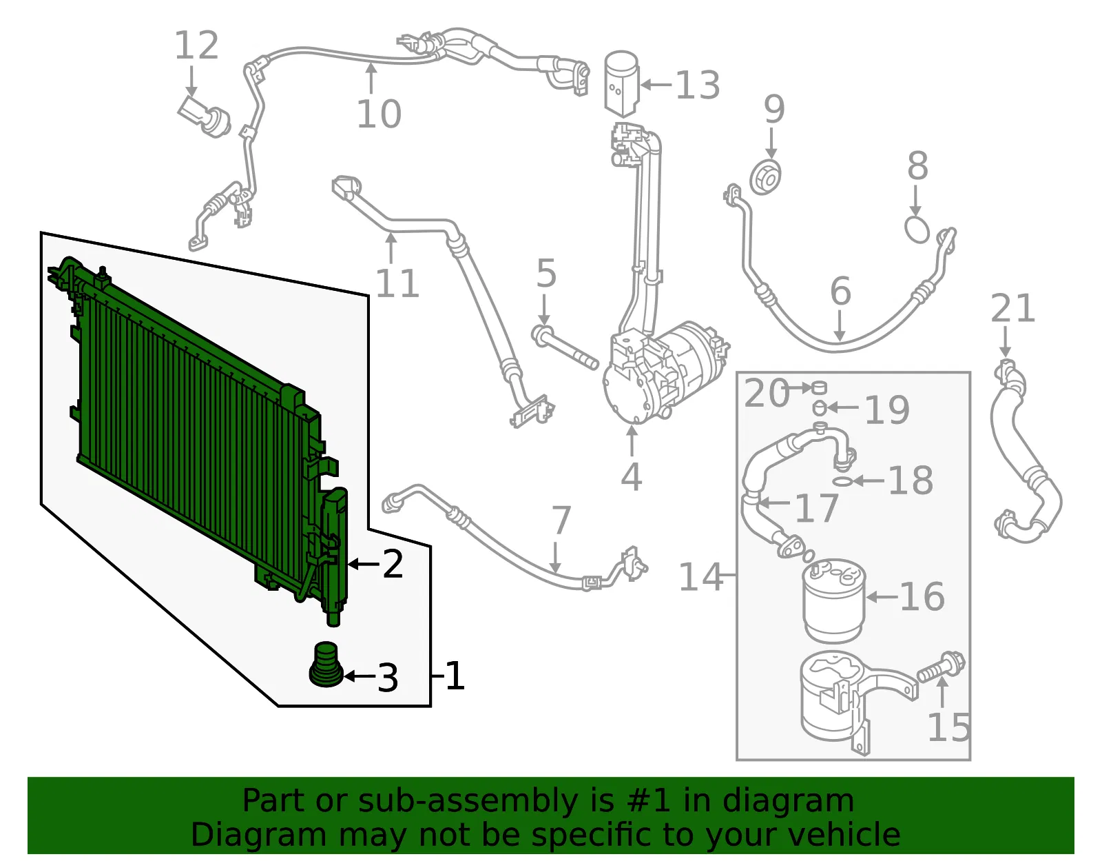 Condenser - Kia (97606-E4001) - view 2