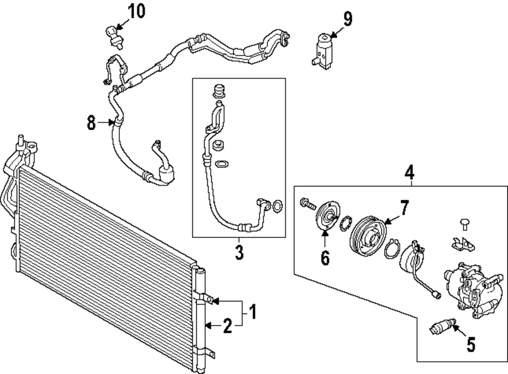 Compressor Assembly - Kia (97701-AA100)