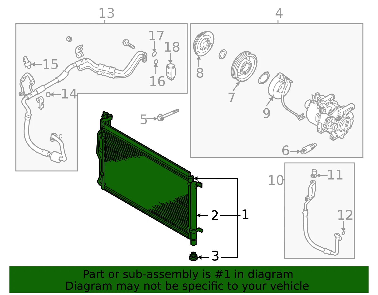 Condenser - Kia (97606-J3190) - view 2