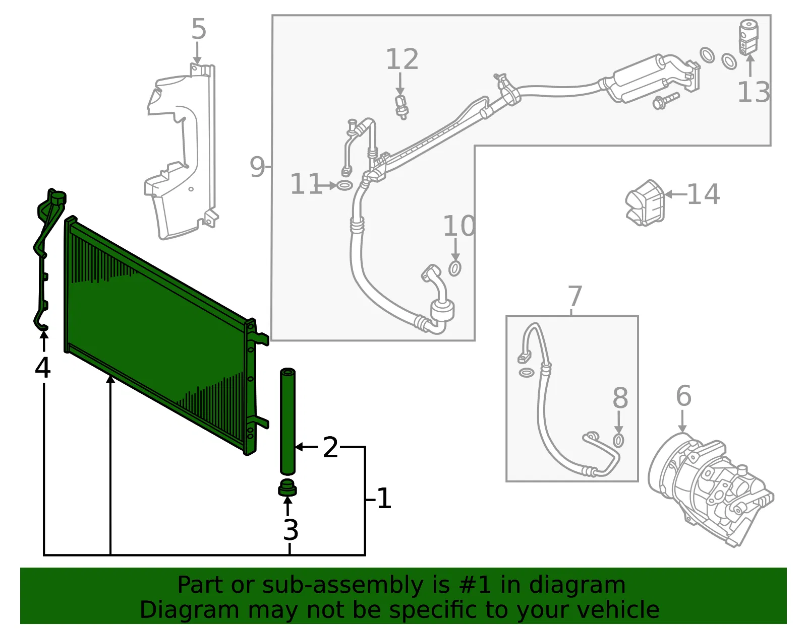 Condenser - Kia (97606-L1550) - view 2
