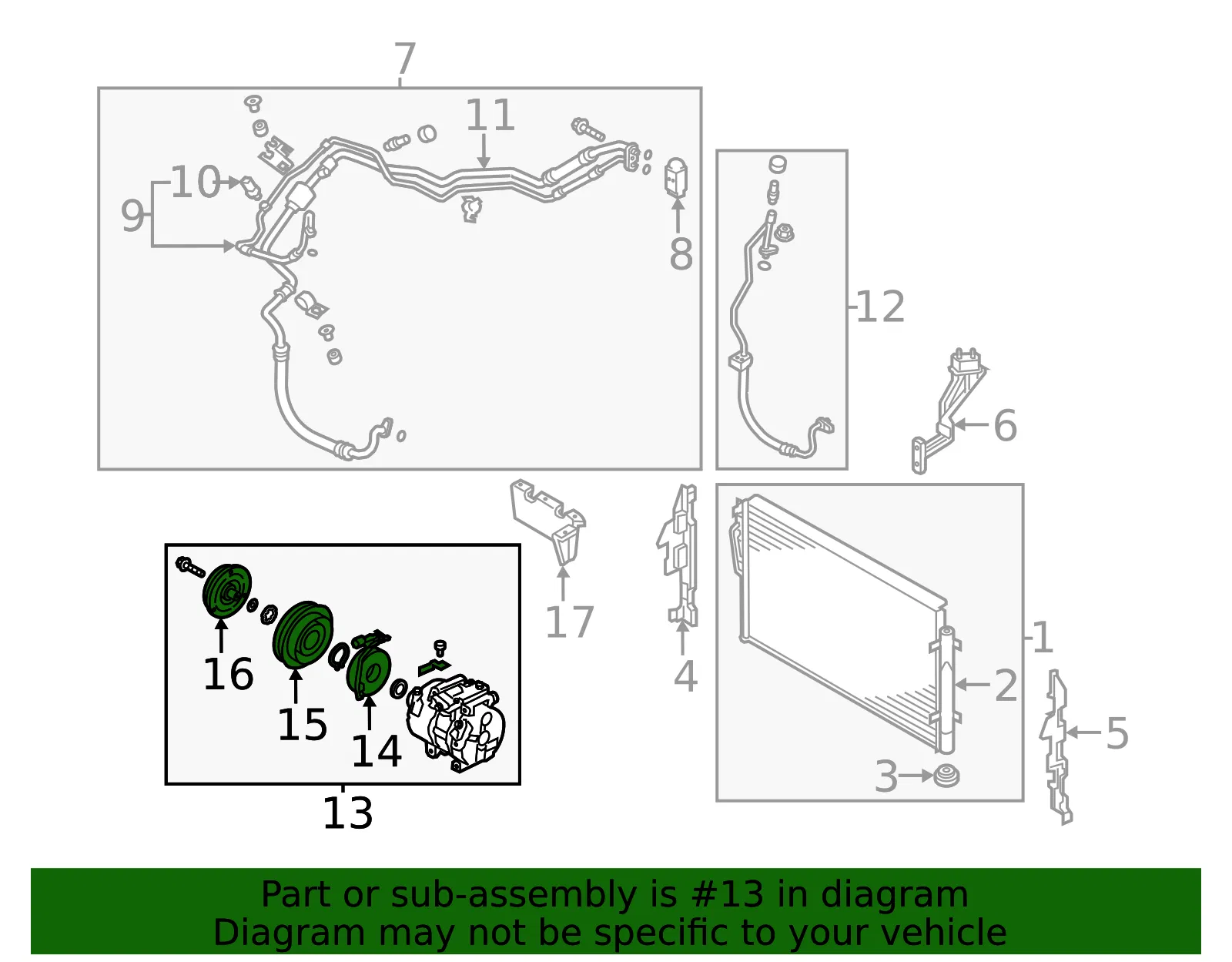 Compressor Assembly - Kia (97701-1U600RU) - view 2