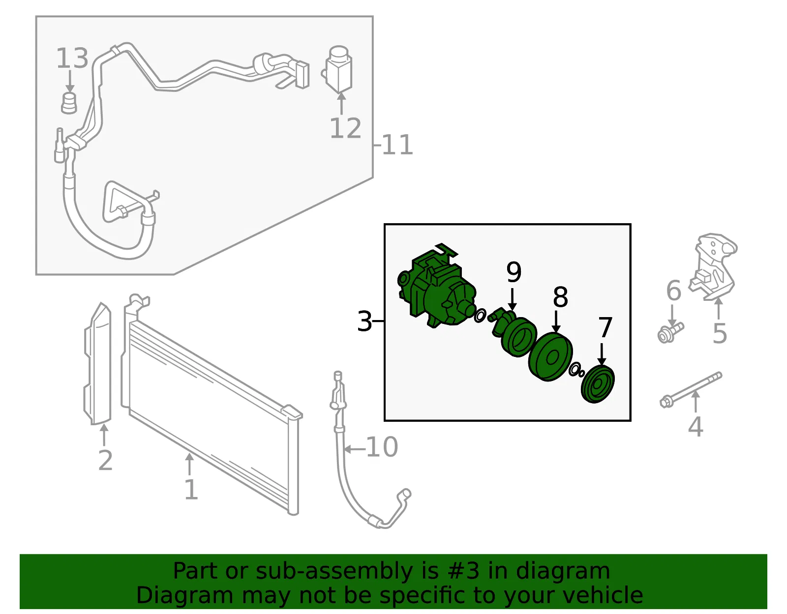 Compressor Assembly - Kia (97701-2G270) - view 2