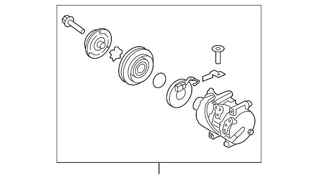 A/C Compressor - Kia (97701-2S502AS1)