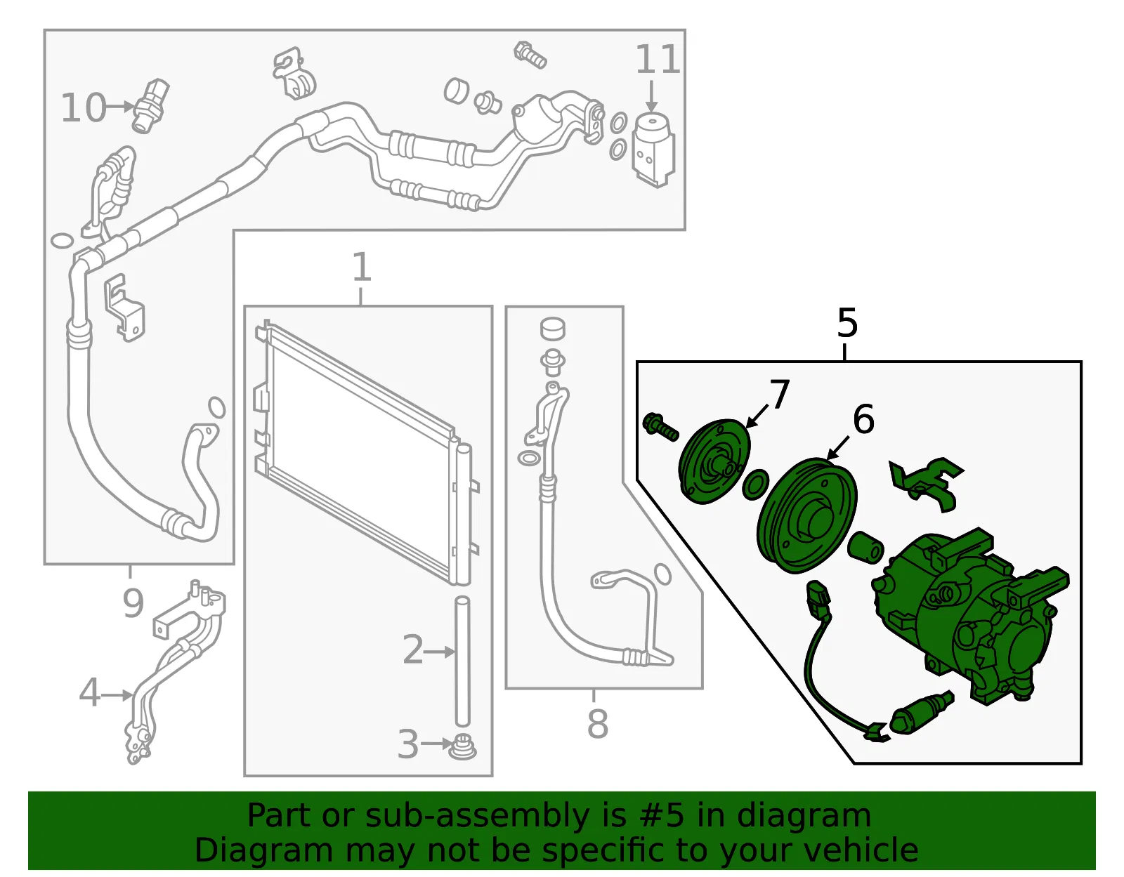 Compressor Assembly - Kia (97701-G4100) - view 2