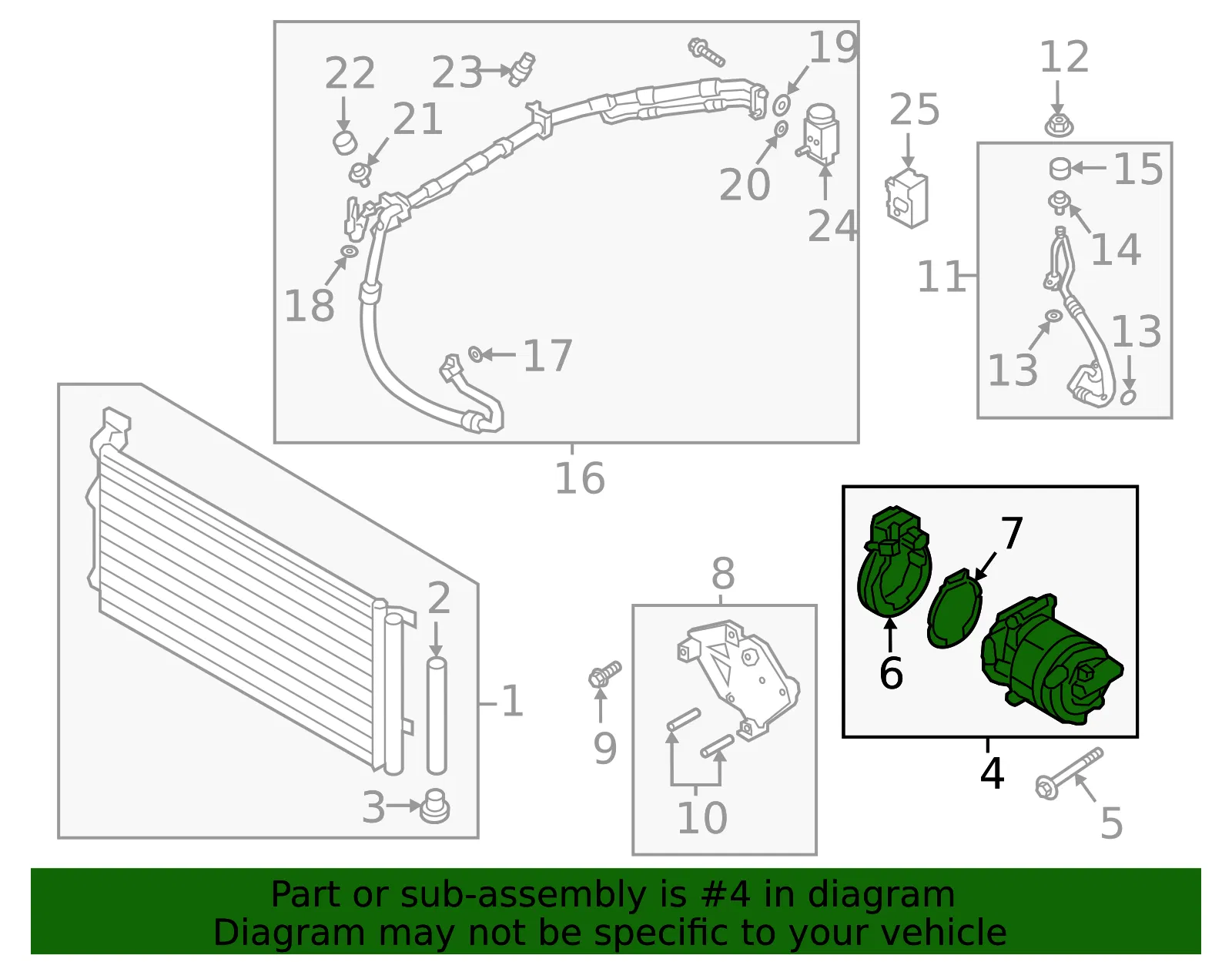 A/C Compressor - Kia (97729-E6100) - view 2