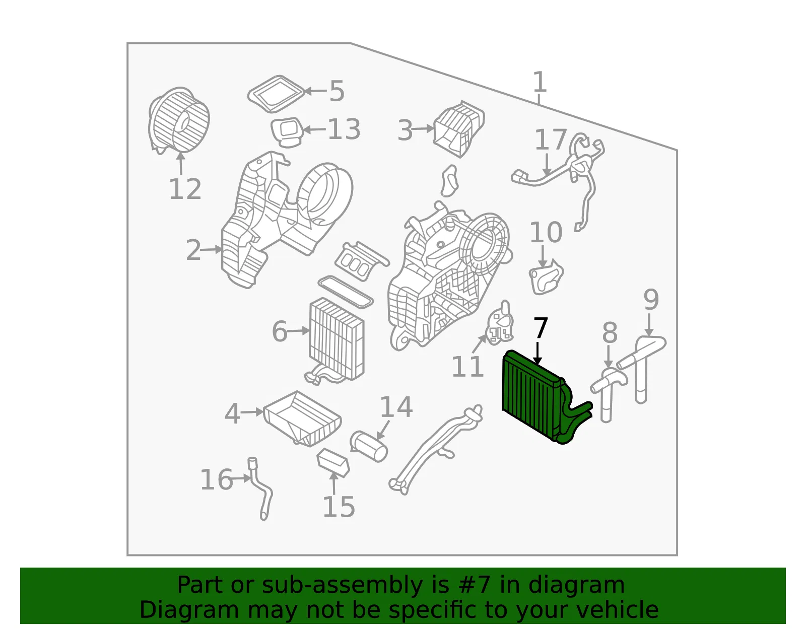 Heater Core - Kia (97926-4D000) - view 2