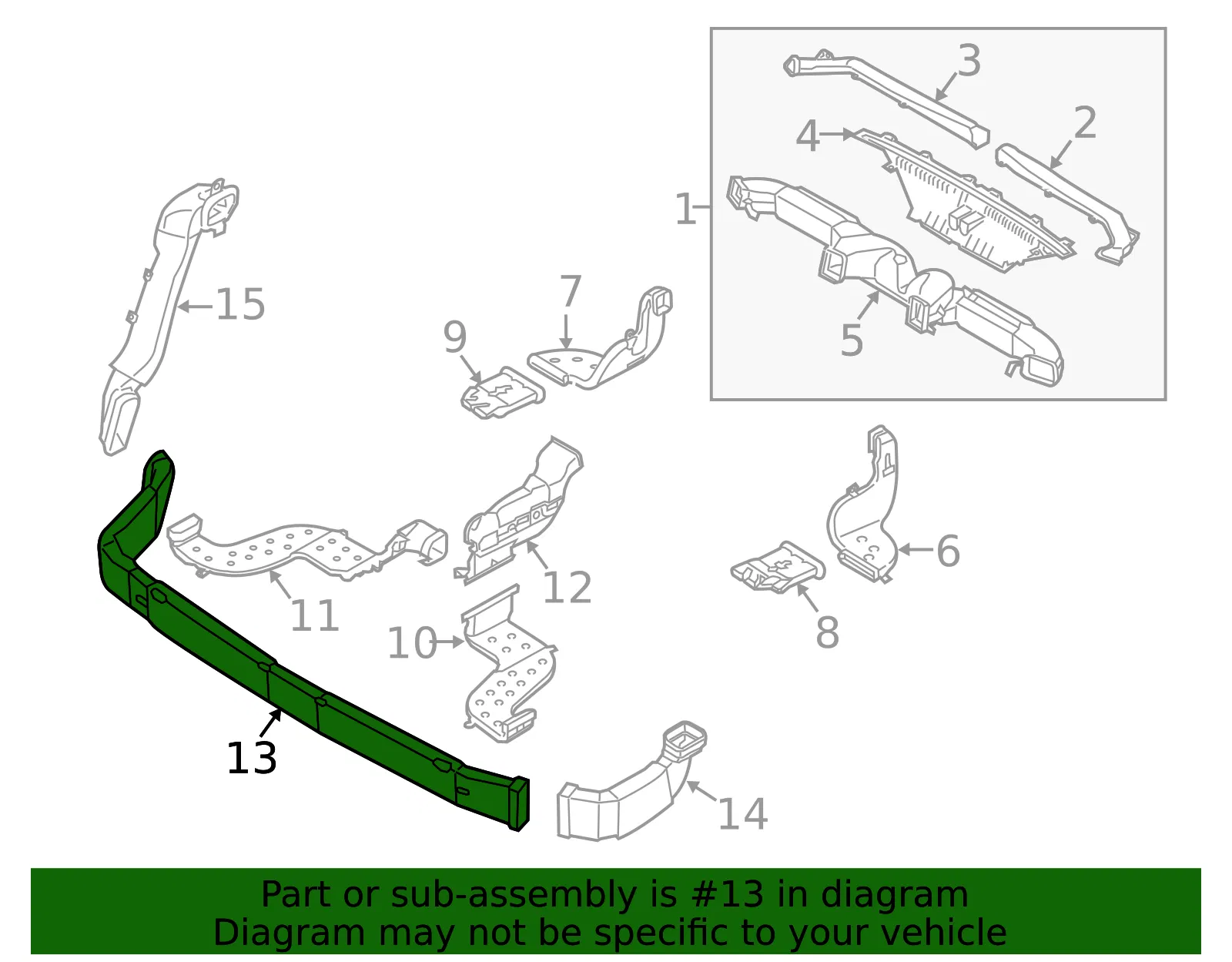 Air Duct - Kia (97940-2P050) - view 2