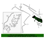 Wiper Linkage - Kia (98120-1W000) - view 4