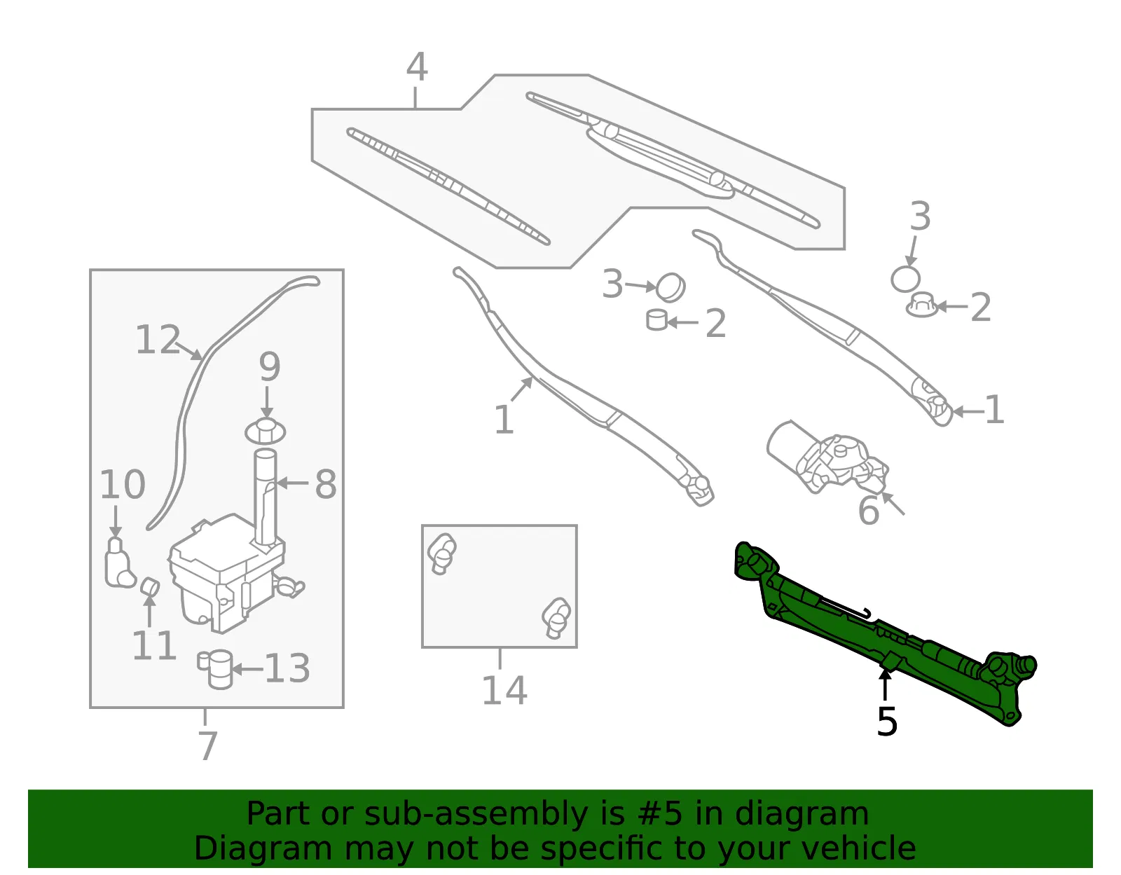 Wiper Linkage - Kia (98120-2G000) - view 2
