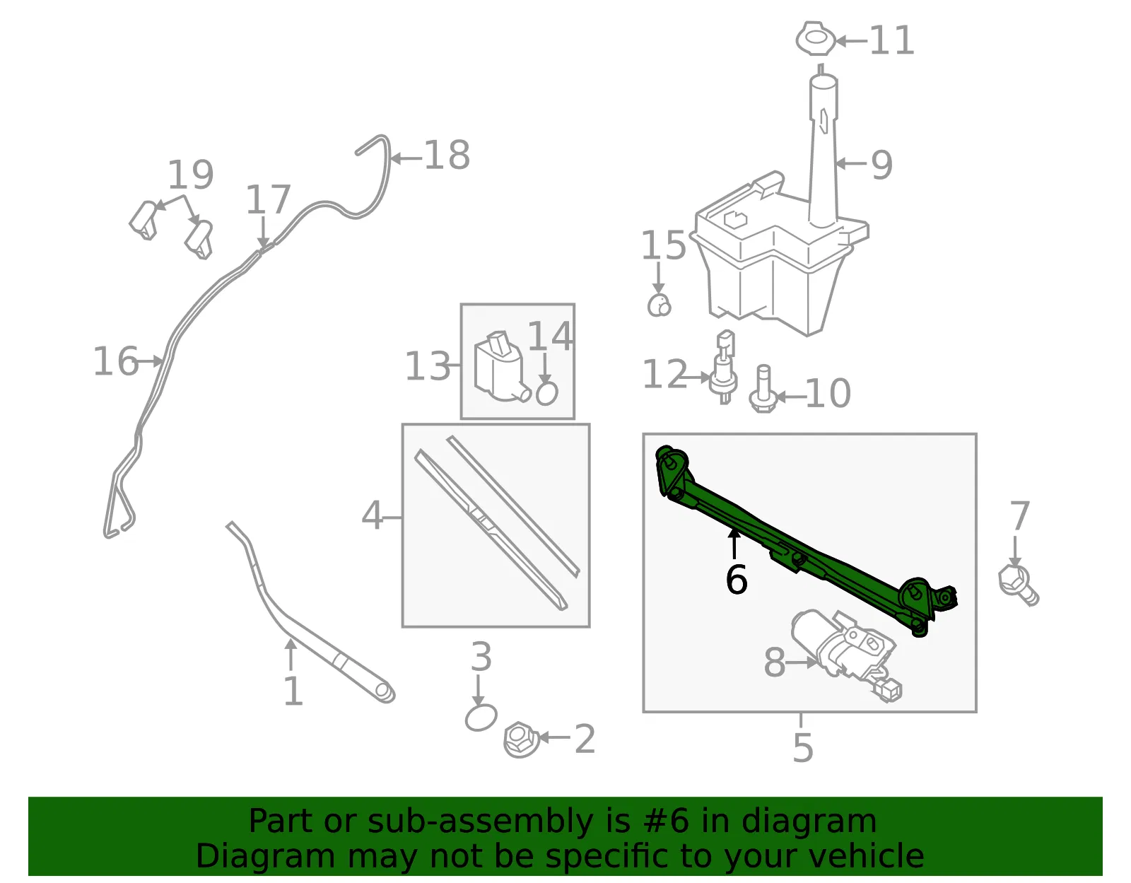 Wiper Linkage - Kia (98120-2J000) - view 2