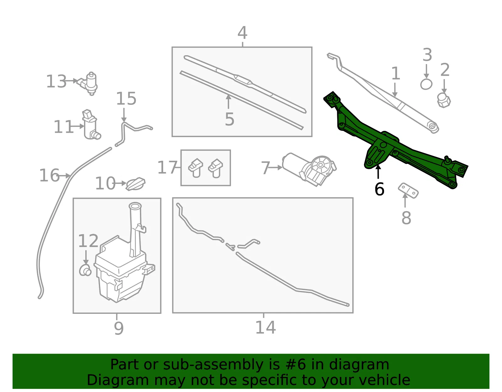 Wiper Linkage - Kia (98120-2T000) - view 2