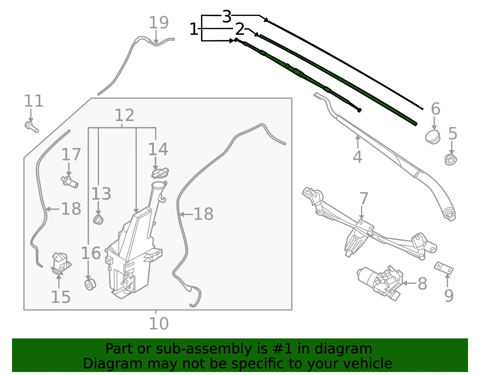 Wiper Blade - Kia (98350-2Z000) - view 2