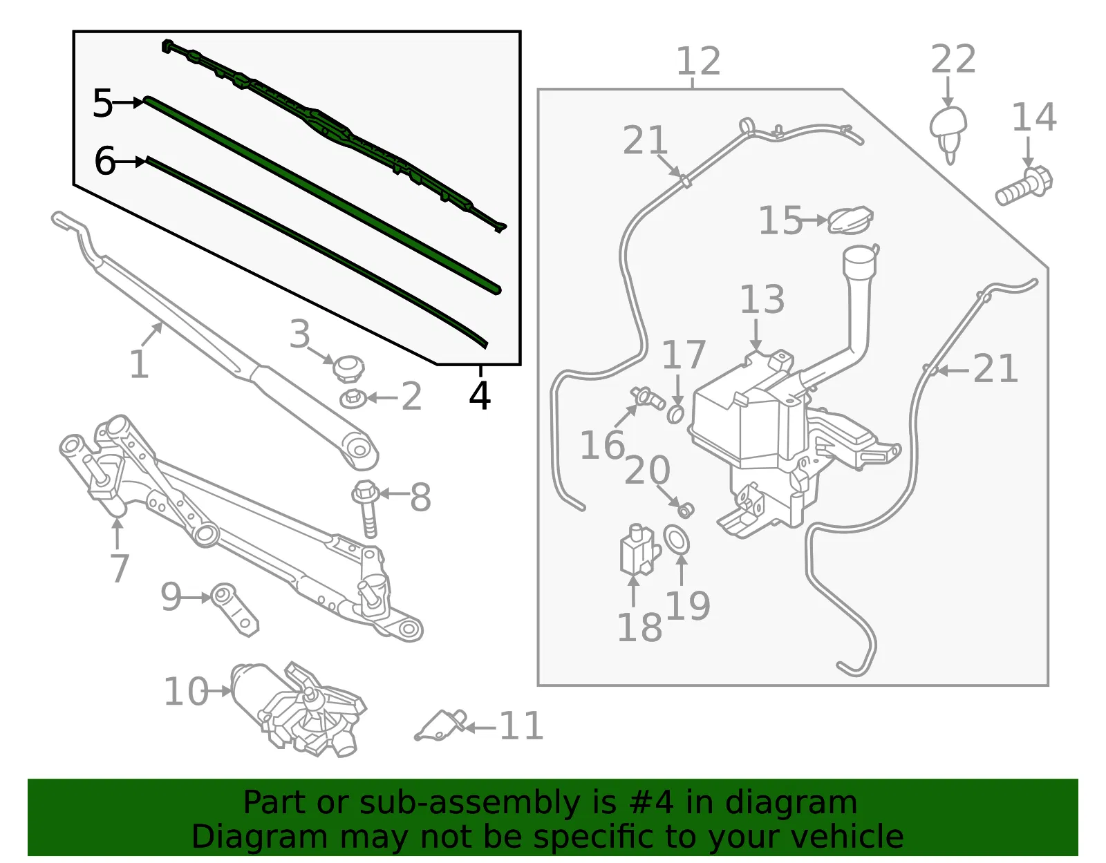 Wiper Blade - Kia (98350-G2000) - view 2