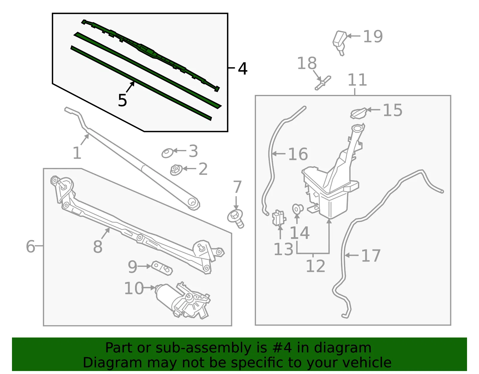 Wiper Blade - Kia (98350-K0500) - view 2