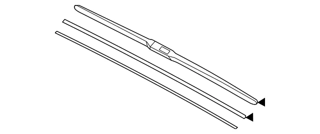 Wiper Blade - Passenger Side (RH) - Kia (98360-C5600)