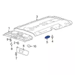 Dashboard Air Vent - Ford (9C2Z-19893-AD) - view 11