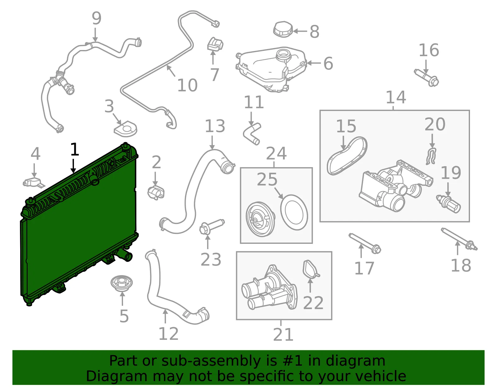 Motorcraft Radiator - Ford (RAD-54) - view 5