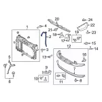 Radiator Support Reinforcement - Driver's Side (LH) - Ford (AV1Z-58101A02-A) - view 8