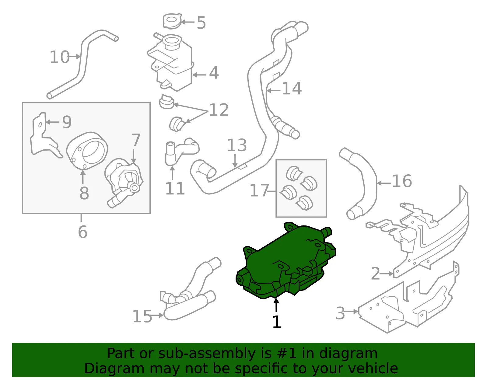 HVAC Heater Core Heater Element - Nissan (B7143-00Q0K) - view 4