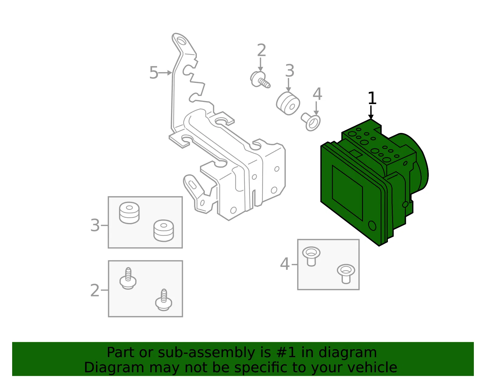 ABS Hydraulic Assembly - Mazda (BJY7-43-7A0B) - view 3