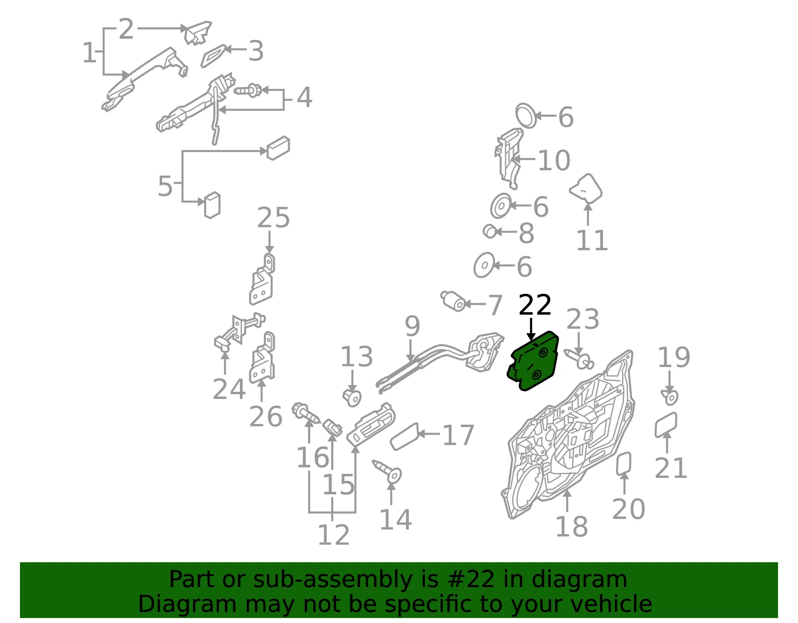 Pad R - Passenger Side (RH) - Mazda (BBM4-58-960) - view 2