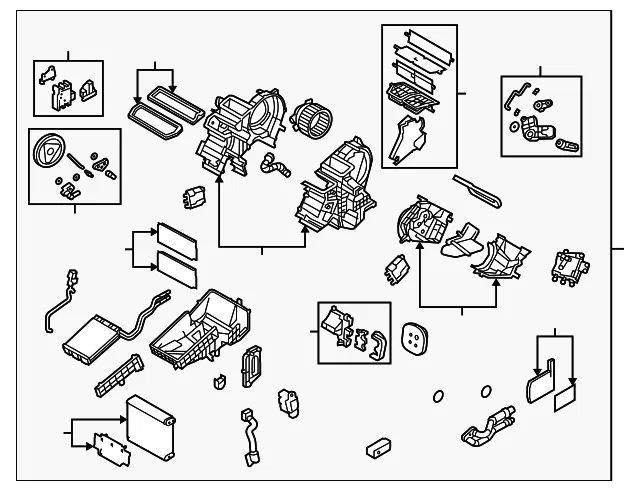 HVAC Unit Case Assembly - Mazda (bbn661130a)