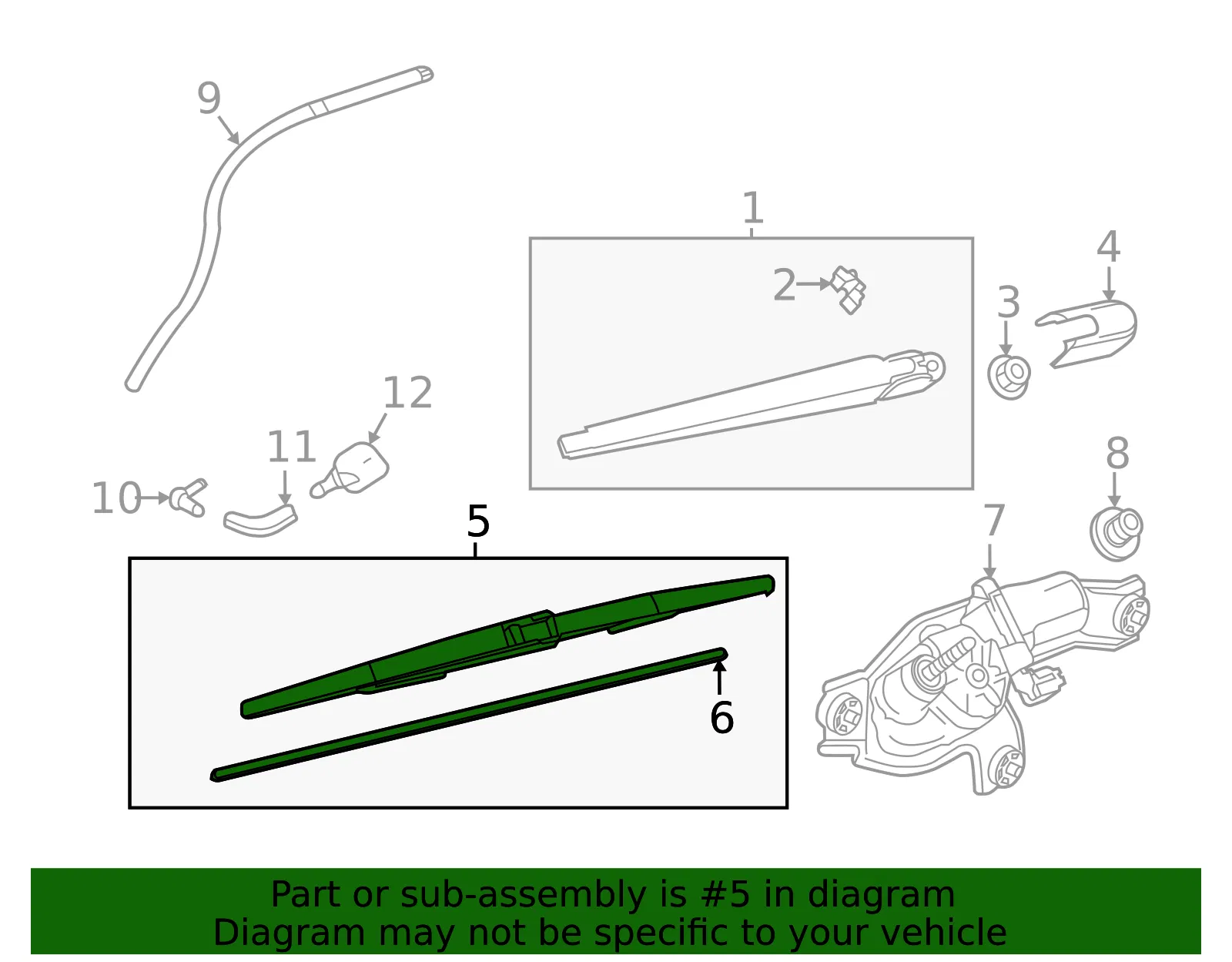 Wiper Blade - Mazda (BCKN-67-330) - view 3