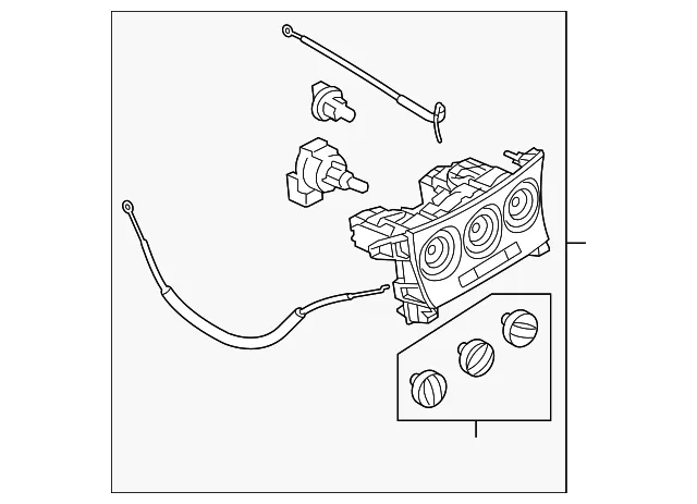 HVAC Temperature Control Panel - Mazda (bfd161190a)