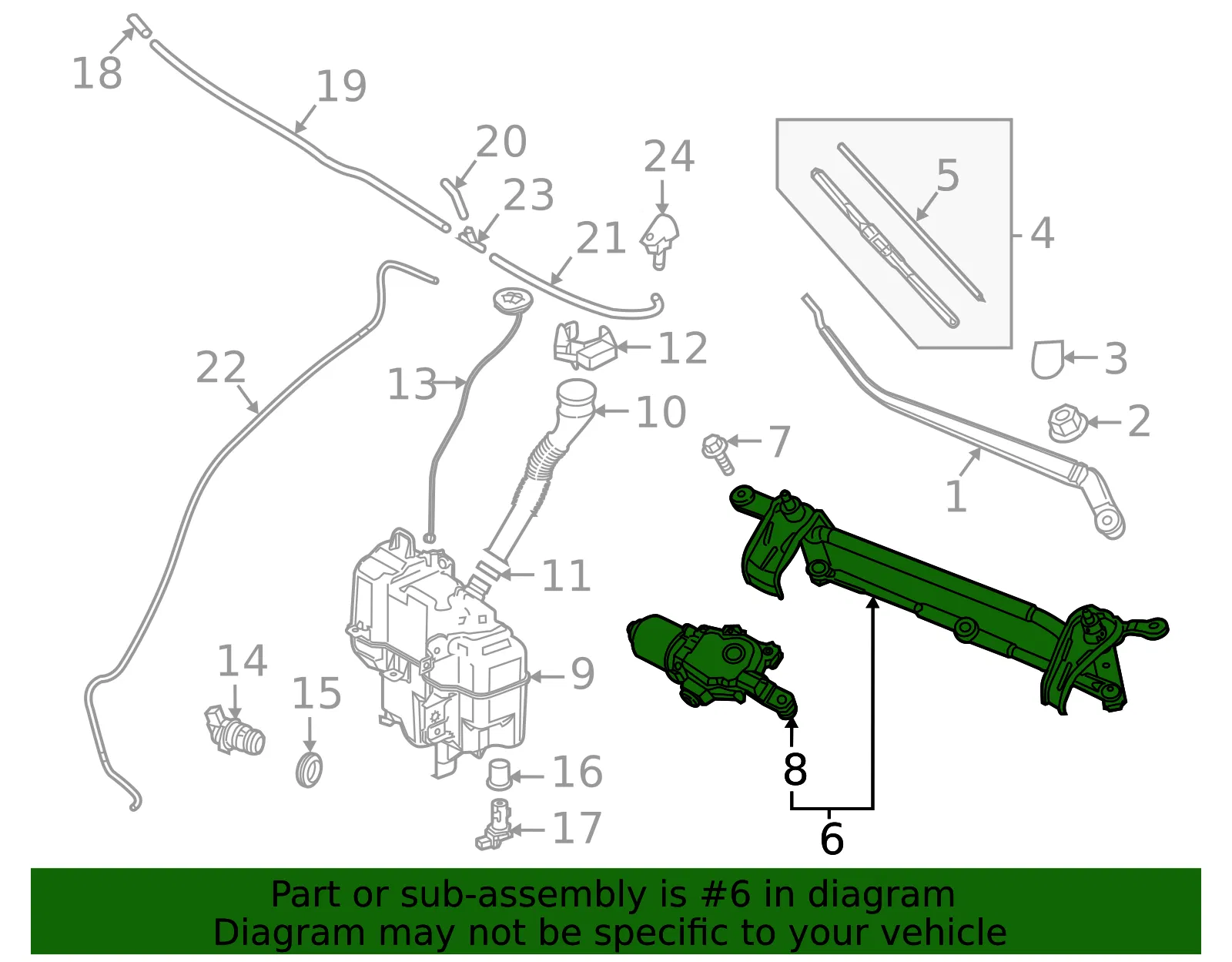 Wiper Linkage - Mazda (BHPD-67-37X) - view 2