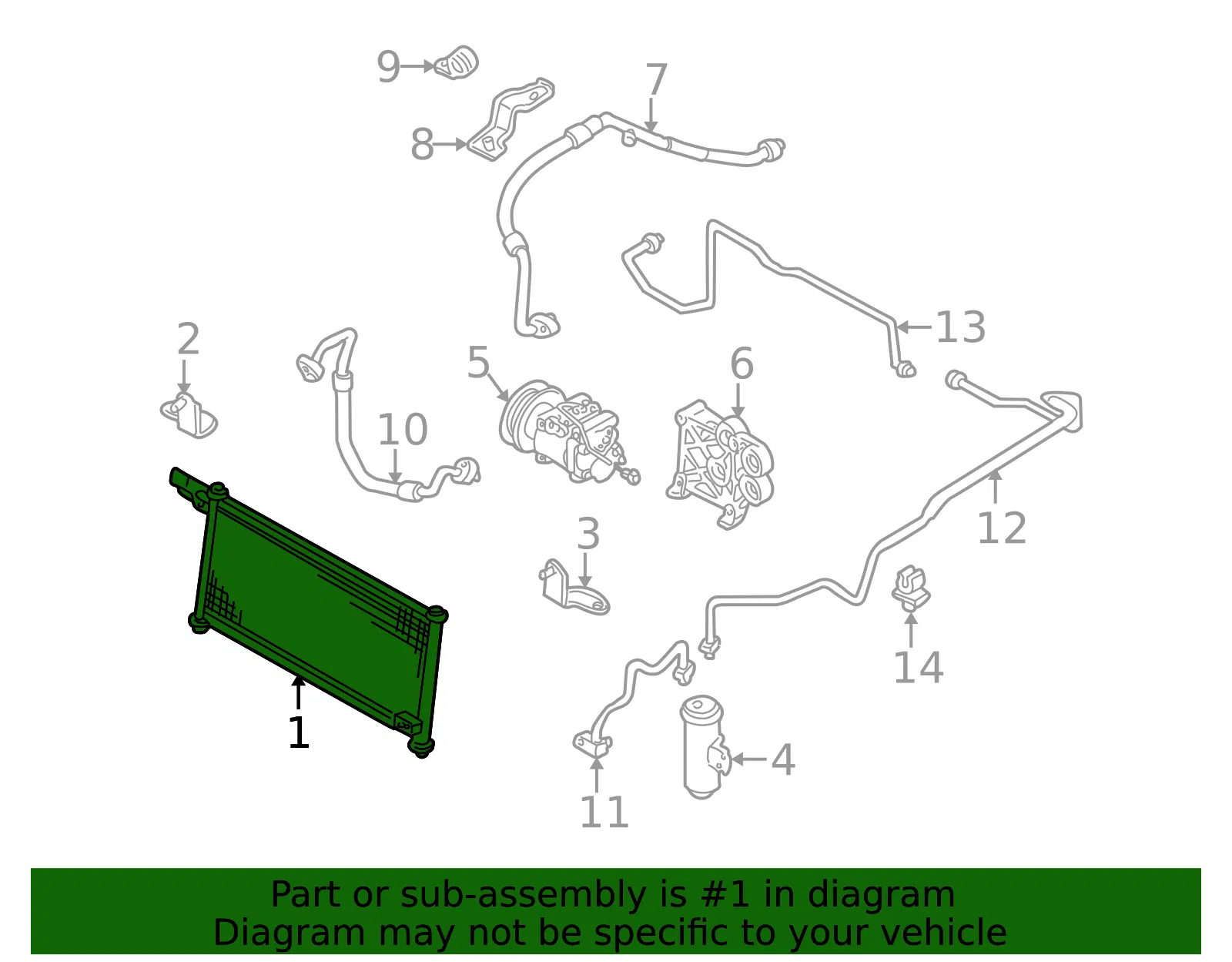 Condenser - Mazda (bk2k61480b) - view 2
