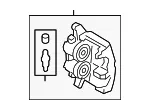 Disc Brake Caliper - Driver's Side (LH) - Ford (JR3Z-2B121-A) - view 8