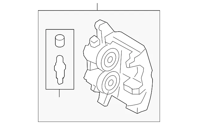 Disc Brake Caliper - Driver's Side (LH) - Ford (JR3Z-2B121-A) - view 6
