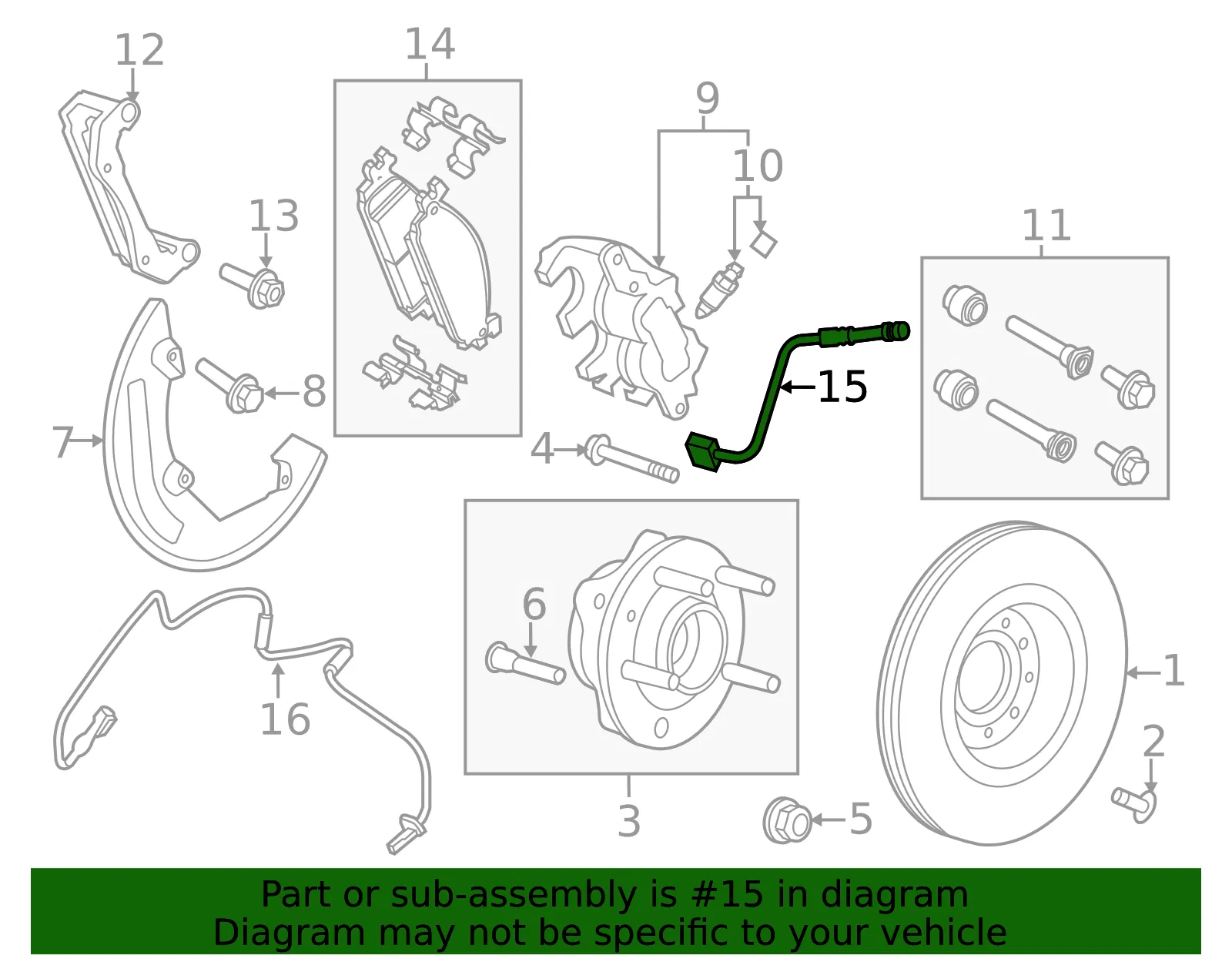 Motorcraft Brake Hydraulic Hose - Ford (brhf129) - view 5