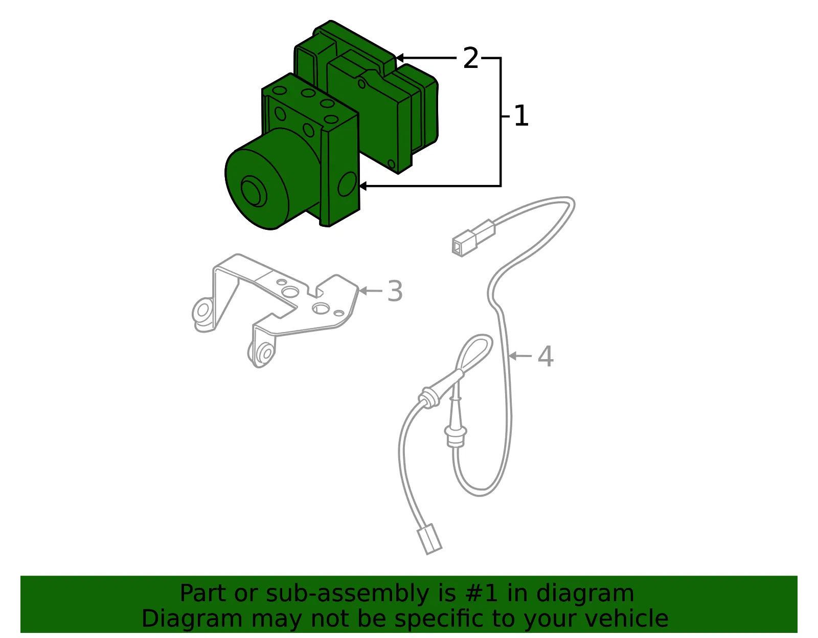 ABS Hydraulic Assembly - Mazda (BVSN-43-7AZD) - view 3