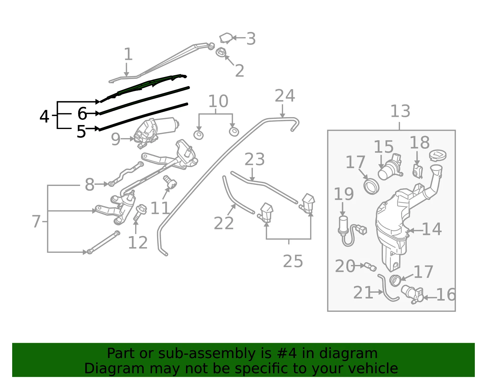 Front Blade - Driver's Side (LH) - Mazda (CC38-67-330) - view 3