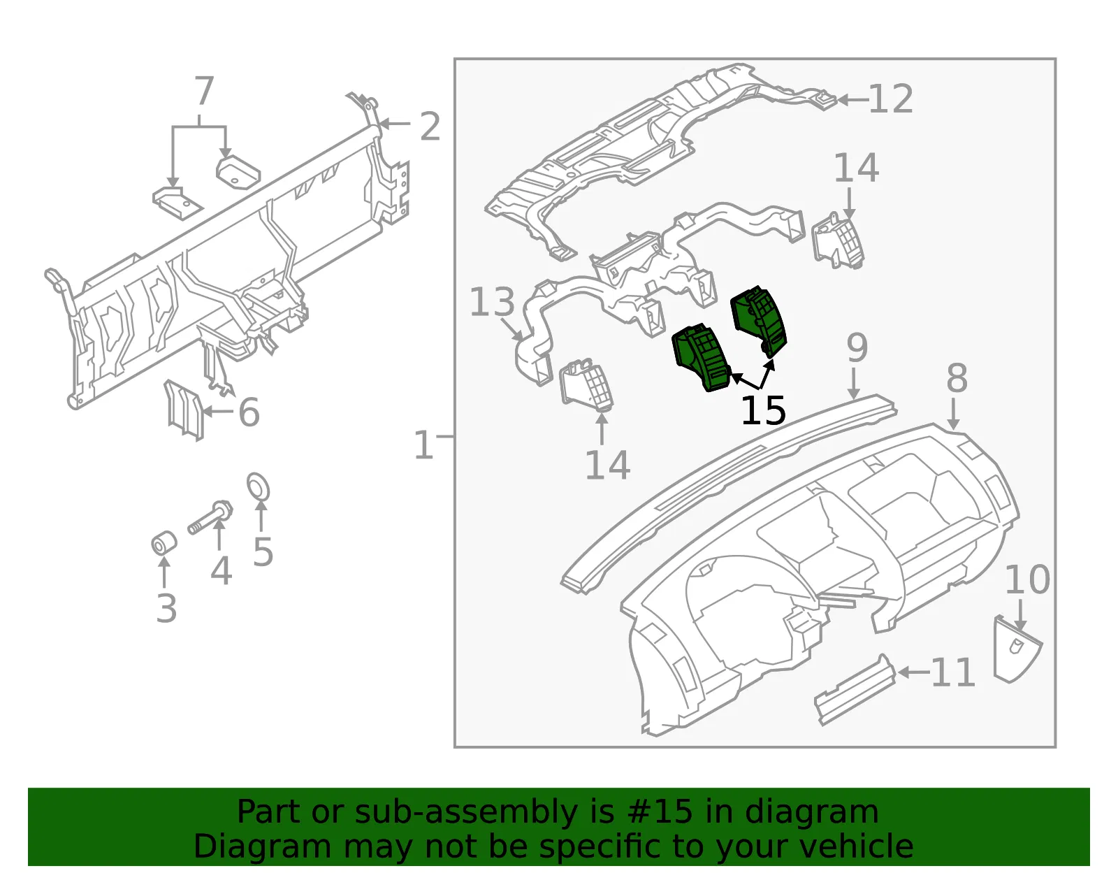 Inner Duct - Passenger Side (RH) - Mazda (CC33-64-930A) - view 3