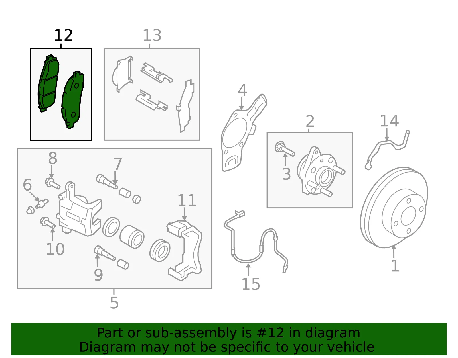 Brake Pads Front - Nissan (D1060-3LM0A) - view 5