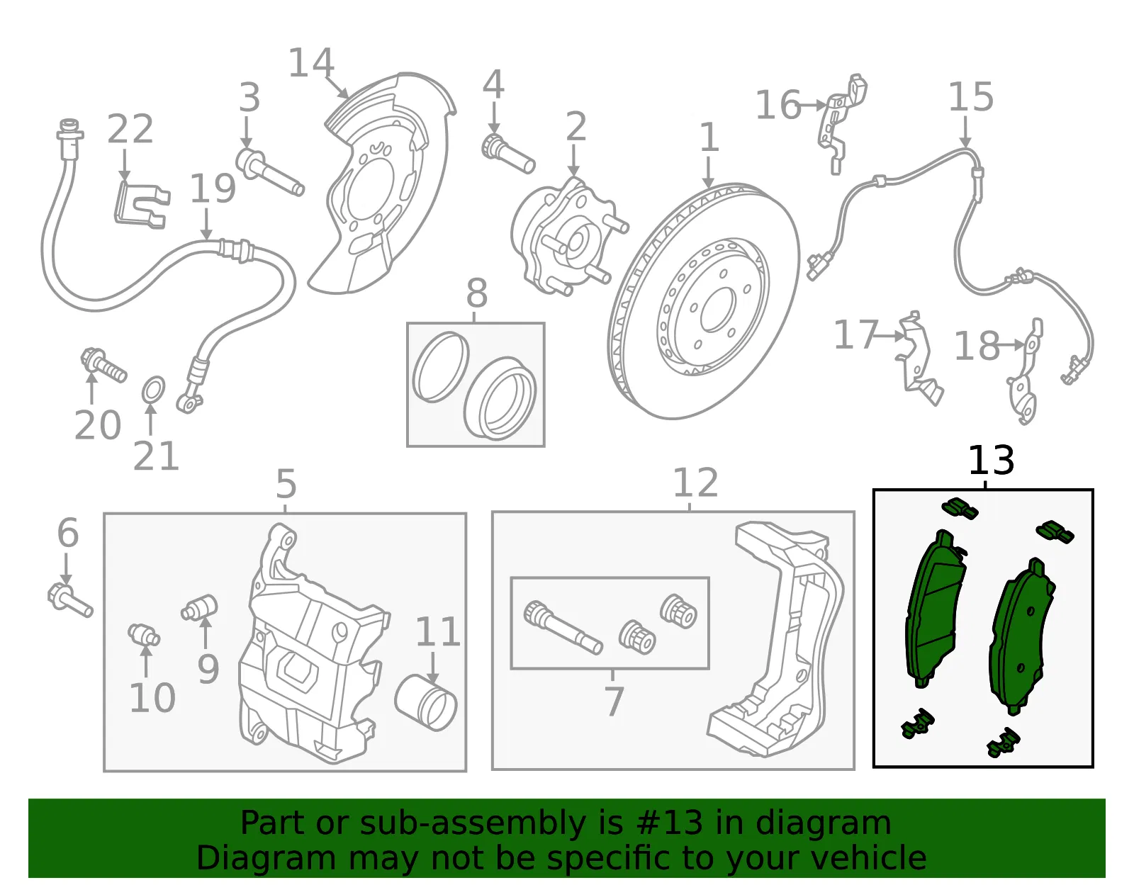 Brake Pads - Nissan (D1060-5MR0A) - view 2