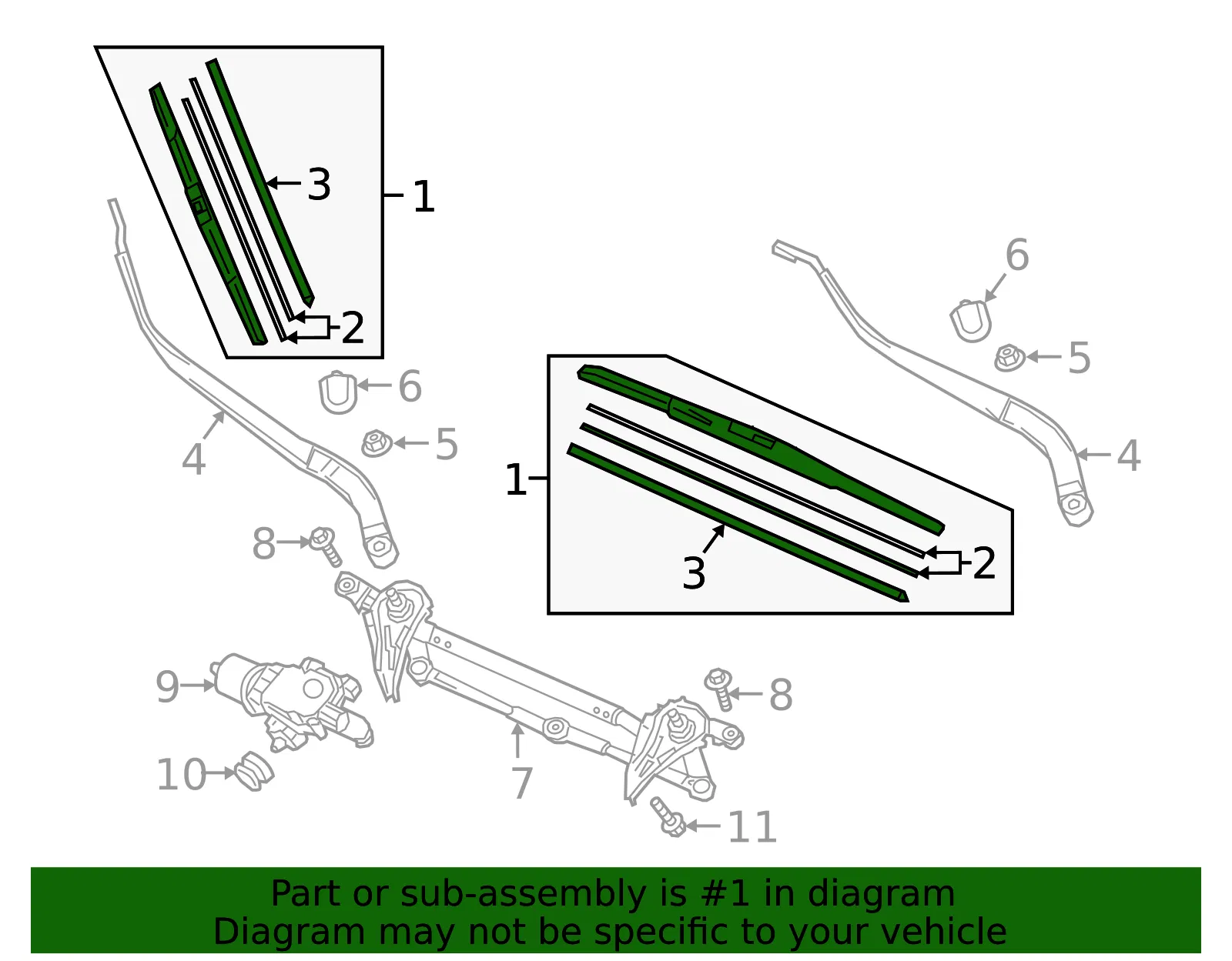 Wiper Blade - Mazda (DB4G-67-330) - view 3