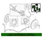 Disc Brake Anti-Rattle Clip Set - Nissan (D4080-JA01D) - view 6