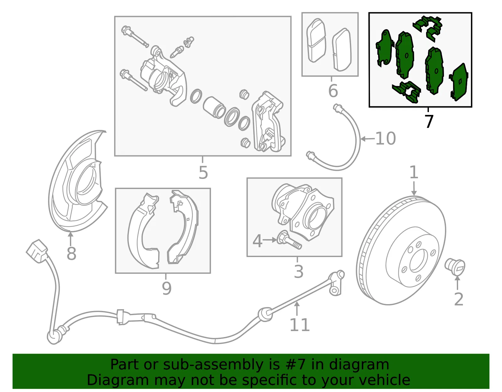 Disc Brake Anti-Rattle Clip Set - Nissan (D4080-JA01D) - view 4