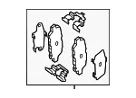 Disc Brake Anti-Rattle Clip Set - Nissan (D4080-JA01D) - view 5
