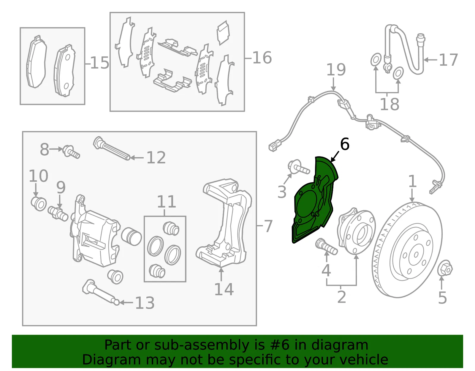 Brake Dust Shield - Mazda (D69R-33-271) - view 2