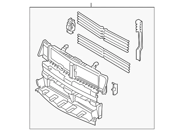 Shutter Assembly Radiator Control - Ford (DA5Z-8475-B) - view 7