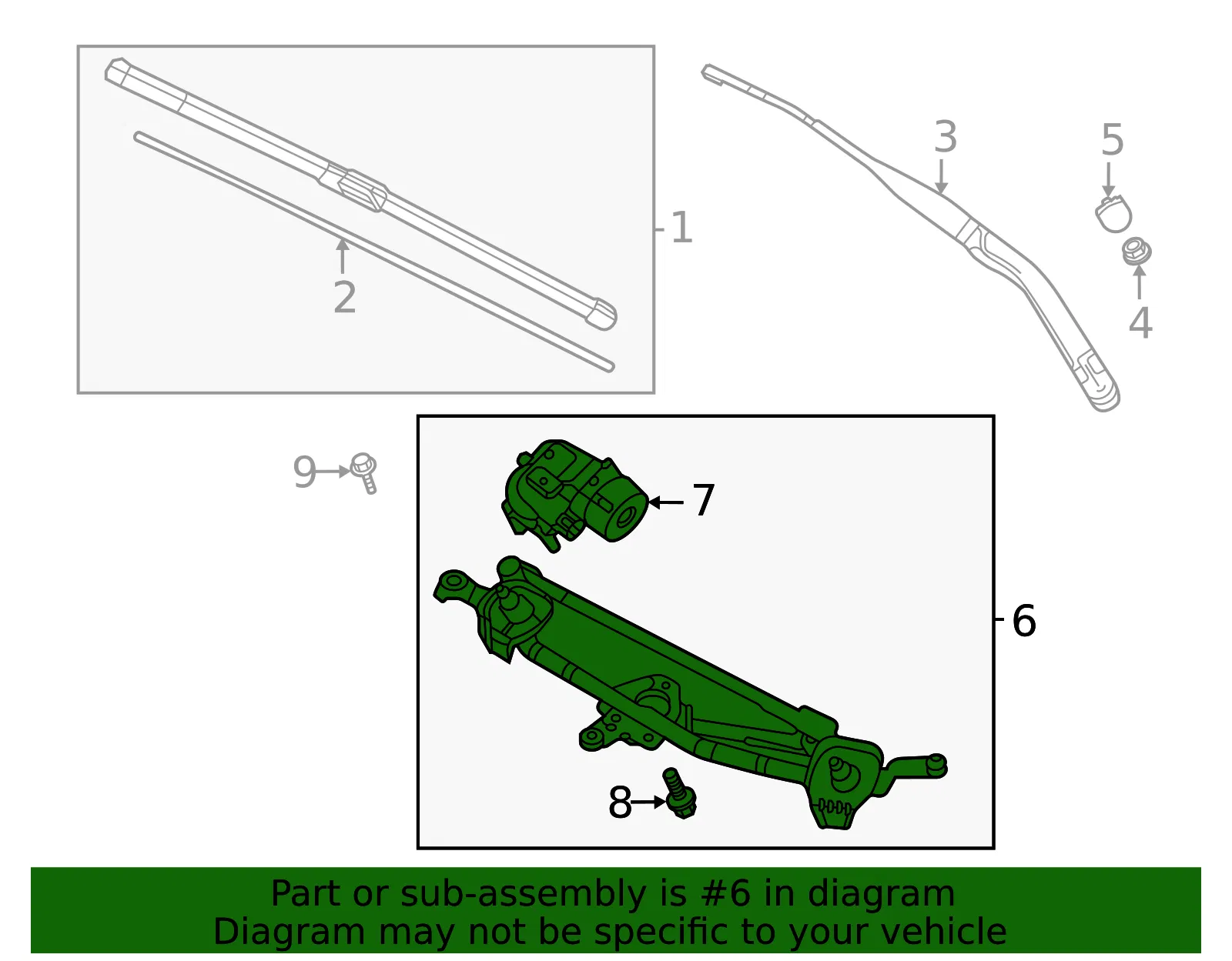 Wiper Linkage - Mazda (DNBH-67-37X) - view 2